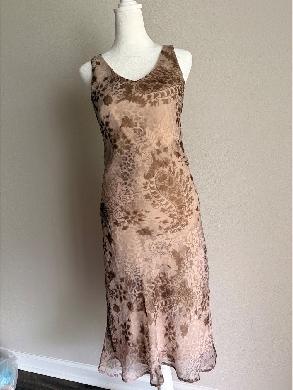 Y2K Patterned Midi Dress